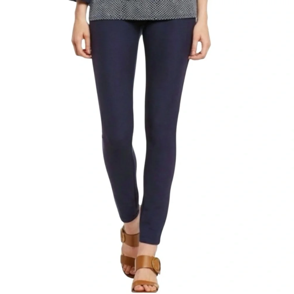 MICHAEL Michael Kors Stretch Knit Twill Leggings Jeggings Navy